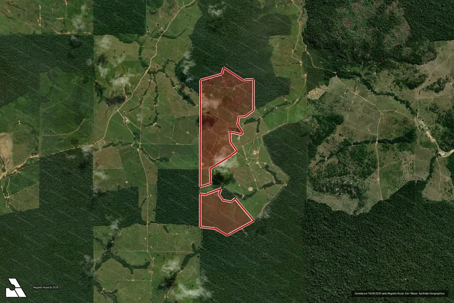 Imagem aérea do item A