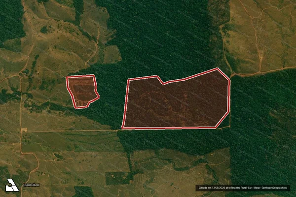 Imagem de satélite de Infração da Flora em São Miguel do Guaporé - RO