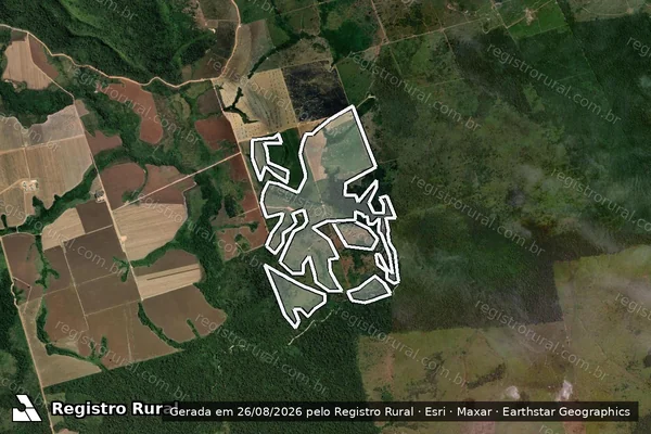 Imagem de satélite de Desmatamento em Altamira - PA