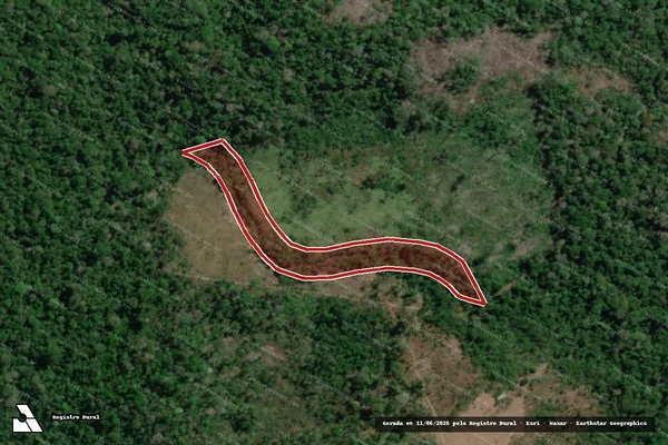 Imagem de satélite de Infração da Flora em Itaituba - PA