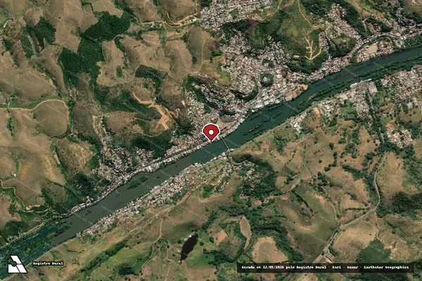 Imagem de satélite — Embargo IBAMA — Infração da Fauna — Além Paraíba/MG
