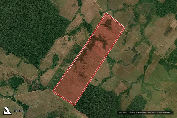 Imagem de satélite de Infração Ambiental em Colniza - MT