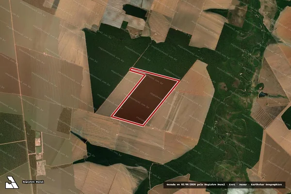 Imagem de satélite de Infração Ambiental em Querência - MT