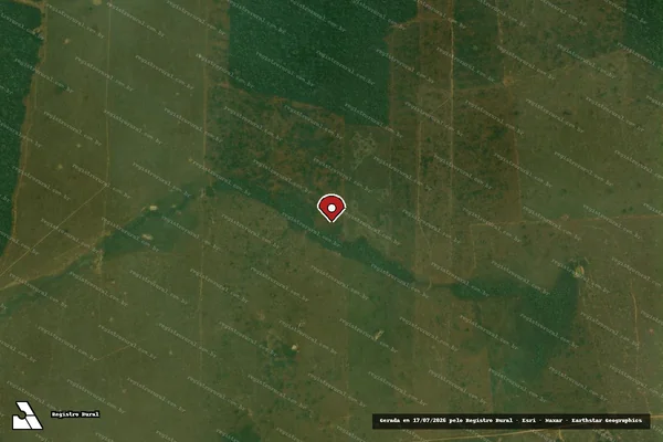 Imagem de satélite — Embargo IBAMA — Infração Ambiental - Itapuã do Oeste/RO