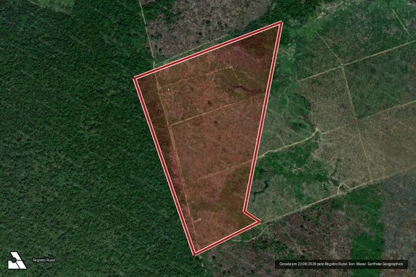 Imagem de satélite de Infração da Flora em Lábrea - AM