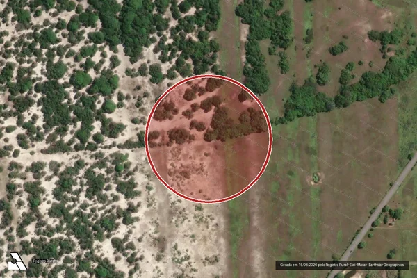 Imagem de satélite de Infração Ambiental em Campos dos Goytacazes - RJ
