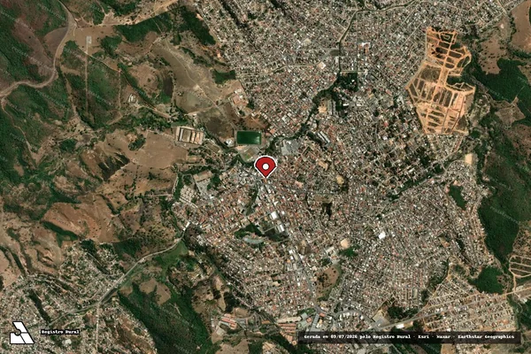 Imagem de satélite — Embargo IBAMA — Infração Ambiental - Belo Horizonte/MG