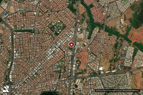 Imagem de satélite — Embargo IBAMA — Infração da Fauna - São José do Rio Preto/SP