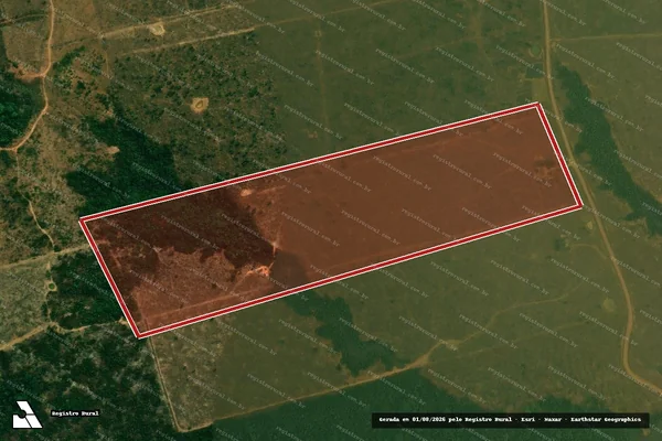 Imagem de satélite de Infração Ambiental em Porto Velho - RO