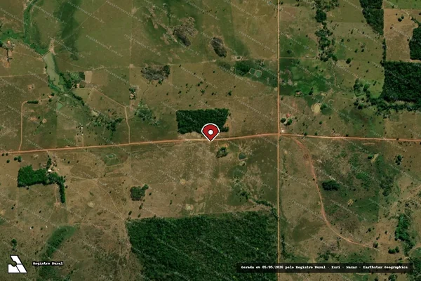 Imagem de satélite — Embargo IBAMA — Infração Ambiental - Presidente Médici/RO
