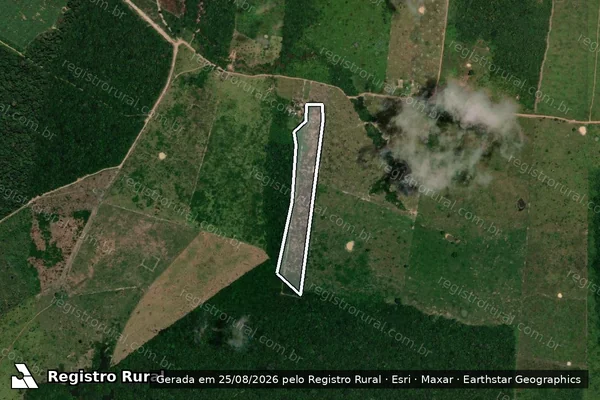 Imagem de satélite de Infração Ambiental em Candeias do Jamari - RO