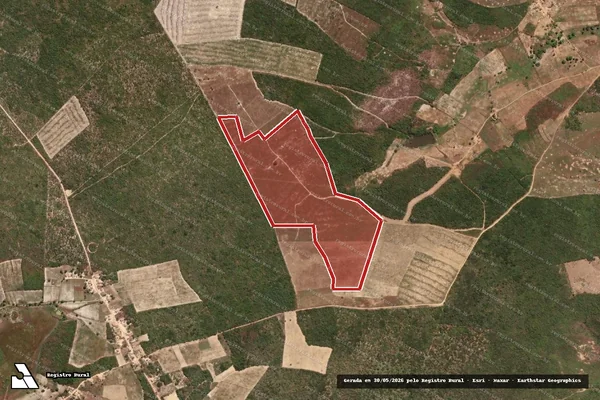 Imagem de satélite de Infração da Flora em Araripe - CE