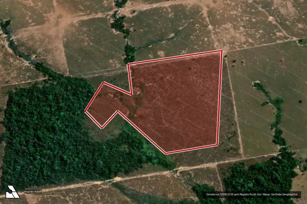 Imagem de satélite de Infração da Flora em Altamira - PA
