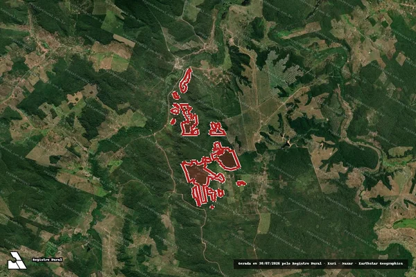 Imagem de satélite de Infração da Flora em Tuntum - MA