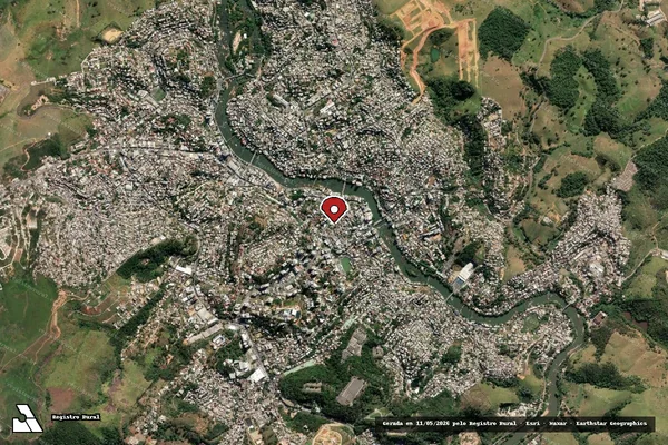 Imagem de satélite de Infração da Fauna em Cachoeiro de Itapemirim - ES (marcador da localização)