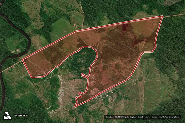Imagem de satélite de Infração Ambiental em Apuí - AM