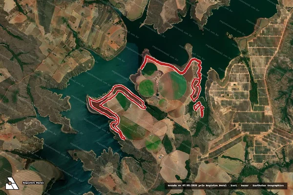 Imagem de satélite de Infração da Flora em Paracatu - MG