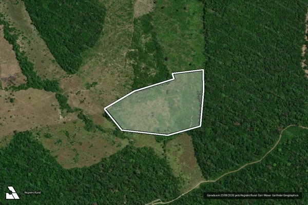 Imagem de satélite de Infração da Flora em Caracaraí - RR