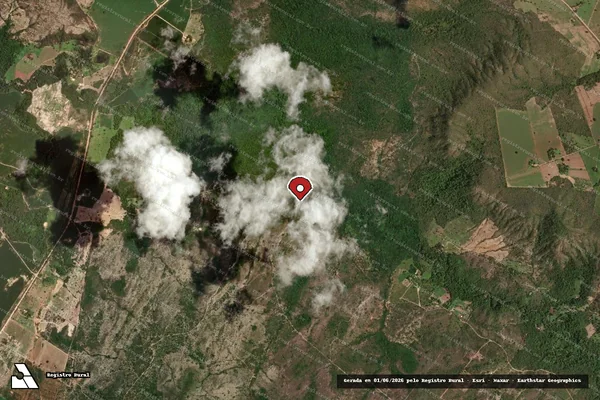 Imagem de satélite — Embargo IBAMA — Desmatamento - Padre Bernardo/GO