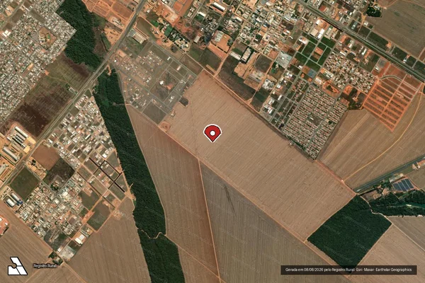 Imagem de satélite — Embargo IBAMA — Infração de Administração Ambiental(Não Classificada-Móvel) — Sorriso/MT