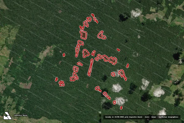 Imagem de satélite de Infração da Flora em Sena Madureira - AC