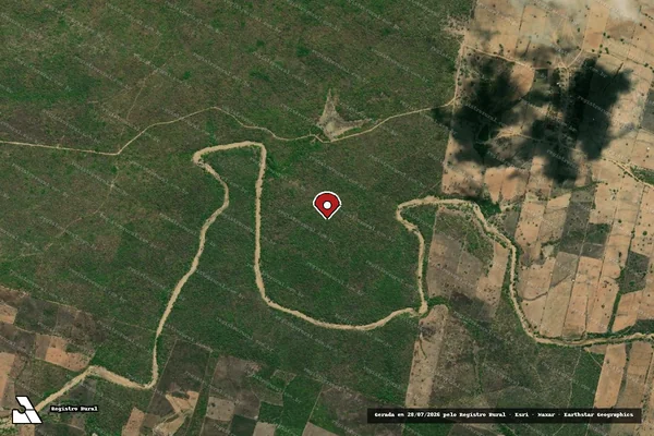 Imagem de satélite — Embargo Ambiental - Girau do Ponciano/AL