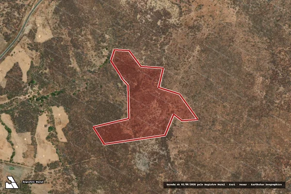 Imagem de satélite de Infração da Flora em Crateús - CE
