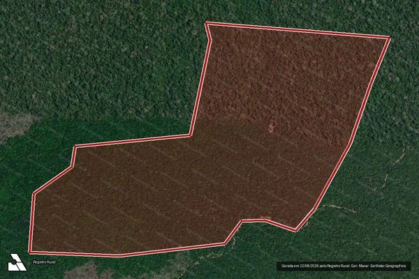 Imagem de satélite de Infração da Flora em Lábrea - AM
