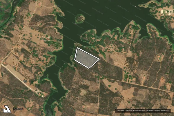 Imagem de satélite — Embargo IBAMA — Infração Ambiental — Canindé/CE