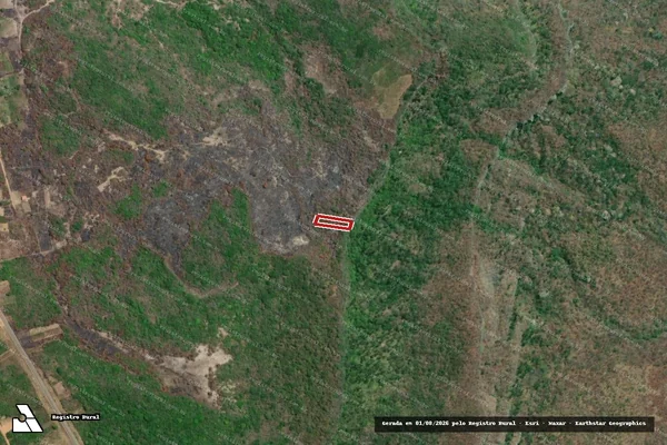 Imagem de satélite de Infração da Flora em Ipueiras - CE