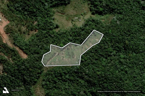Imagem de satélite de Infração da Flora em Santa Leopoldina - ES