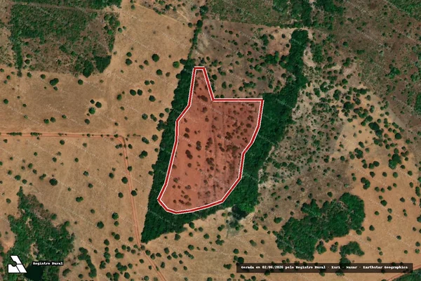 Imagem de satélite de Infração da Flora em Uirapuru - GO