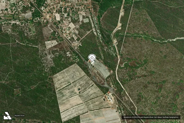 Imagem de satélite — Embargo IBAMA — Infração Ambiental - Aracati/CE
