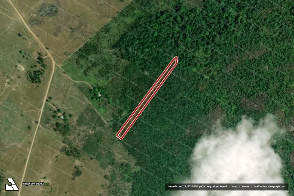 Imagem de satélite — Embargo Ambiental — Iracema/RR