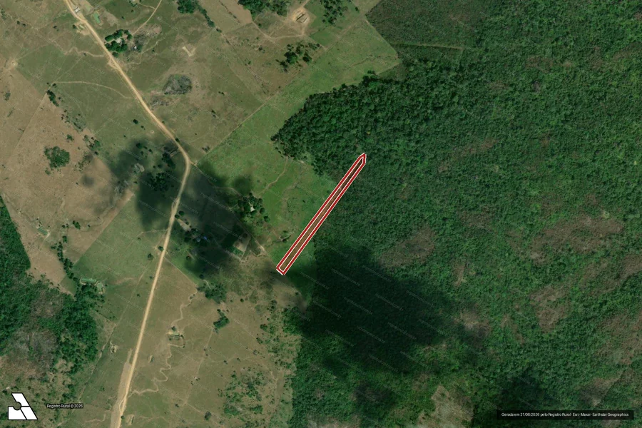Imagem aérea do item A
