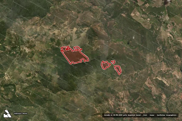 Imagem de satélite — Embargo IBAMA — Infração da Flora — Vitória da Conquista/BA