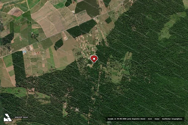 Imagem de satélite — Embargo IBAMA — Infração da Flora - Linhares/ES