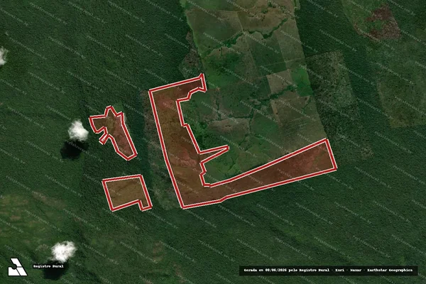 Imagem de satélite de Infração da Flora em São Félix do Xingu - PA