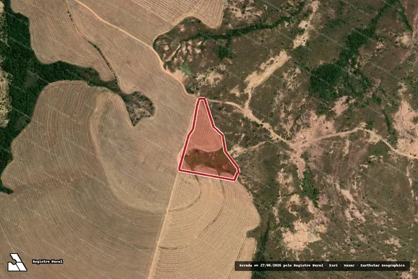 Imagem de satélite — Embargo IBAMA — Infração da Flora — Formoso/MG