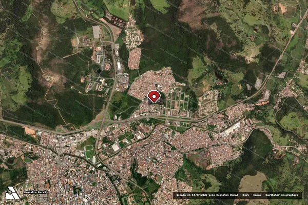 Imagem de satélite — Embargo IBAMA — Infração da Flora - Itaúna/MG