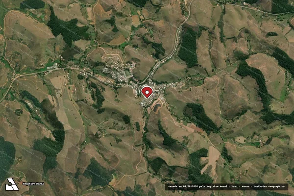 Imagem de satélite de Infração Ambiental em Maripá de Minas - MG (marcador da localização)