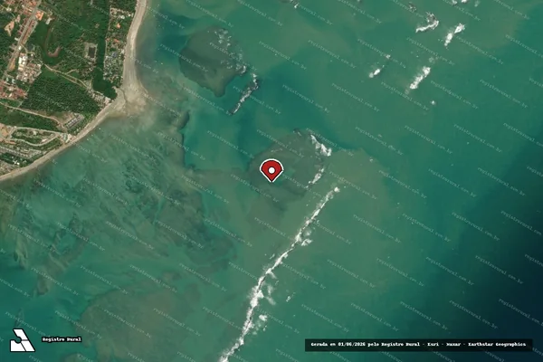Imagem de satélite de Infração de pesca(Não Classificada-Móvel) em Passo de Camaragibe - AL (marcador da localização)