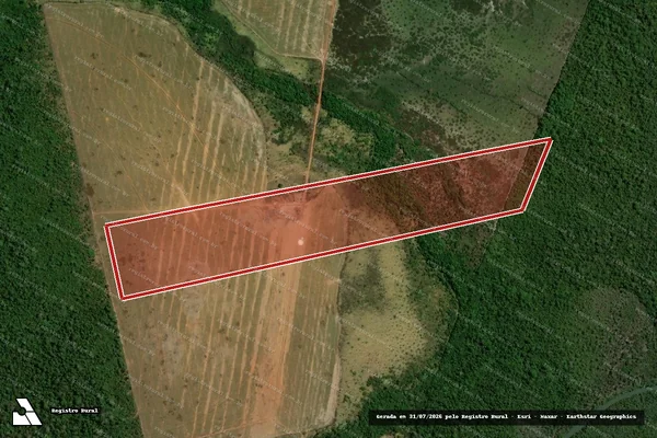 Imagem de satélite de Infração Ambiental em São José do Xingu - MT