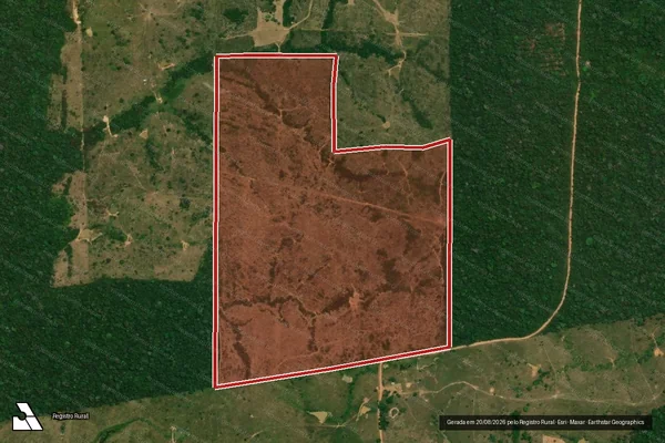 Imagem de satélite de Infração da Flora em Porto Velho - RO