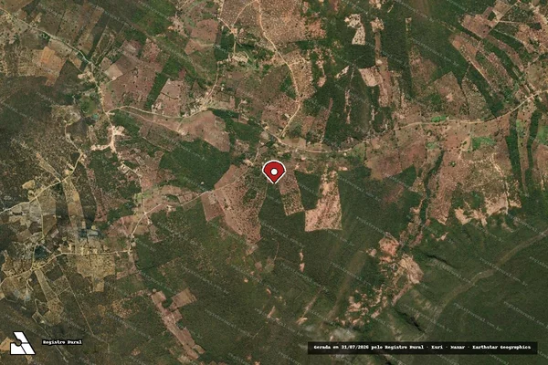 Imagem de satélite — Embargo IBAMA — Infração Ambiental — Piripá/BA