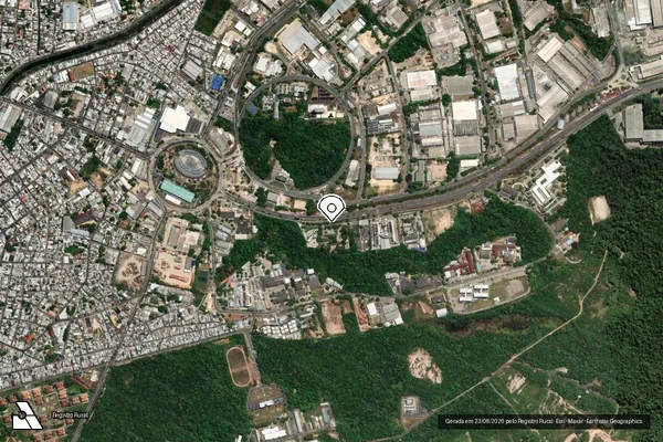 Imagem de satélite — Embargo IBAMA — Infração de Administração Ambiental(Não Classificada-Móvel) — Tabatinga/AM