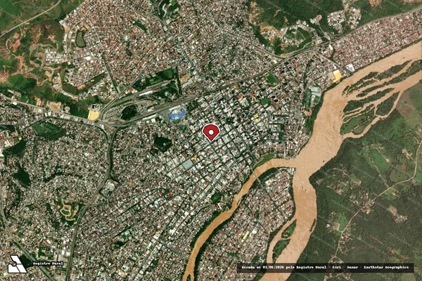 Imagem de satélite de Infração da Fauna em Governador Valadares - MG (marcador da localização)