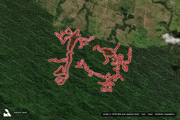 Imagem de satélite de Infração Ambiental em São Félix do Xingu - PA
