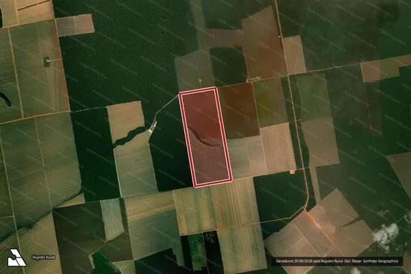 Imagem de satélite de Infração Ambiental em Feliz Natal - MT