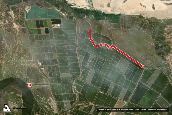 Imagem de satélite de Infração Ambiental em Aracati - CE